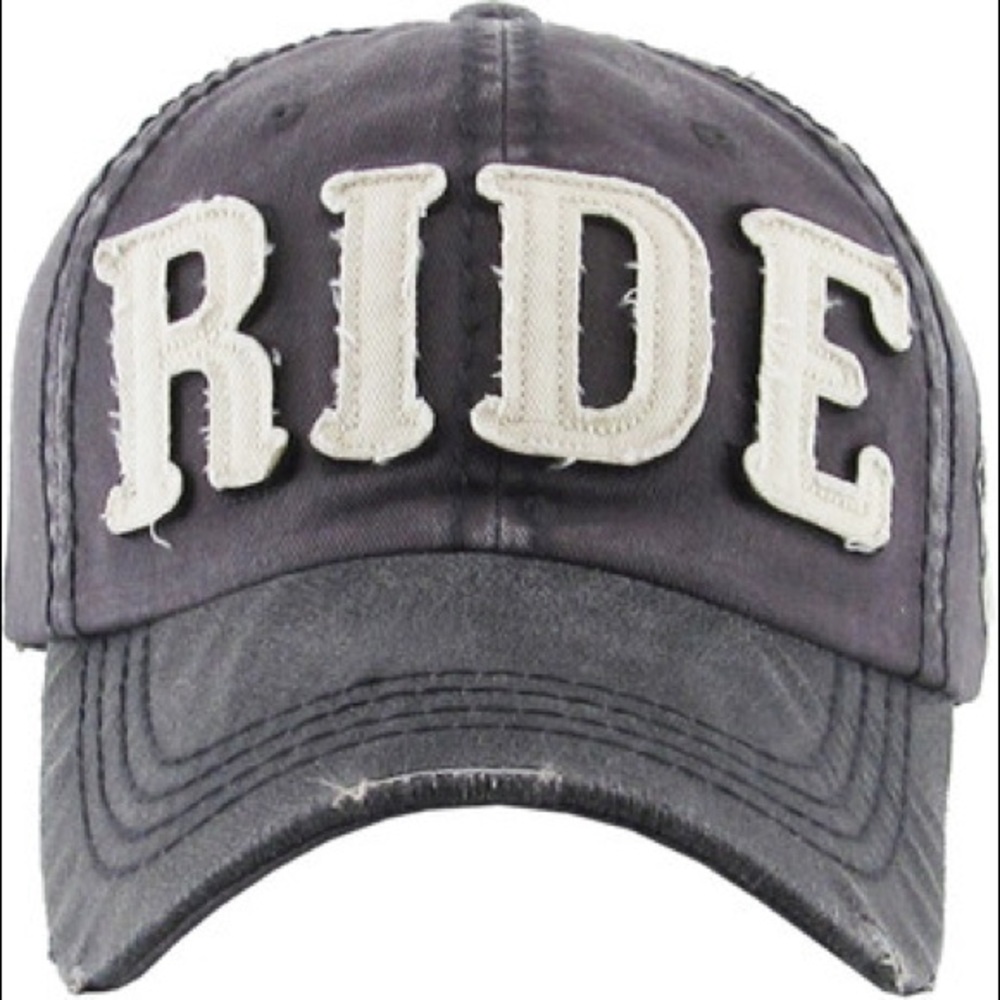 RIDE Distressed Baseball Cap - Picture 9 of 16
